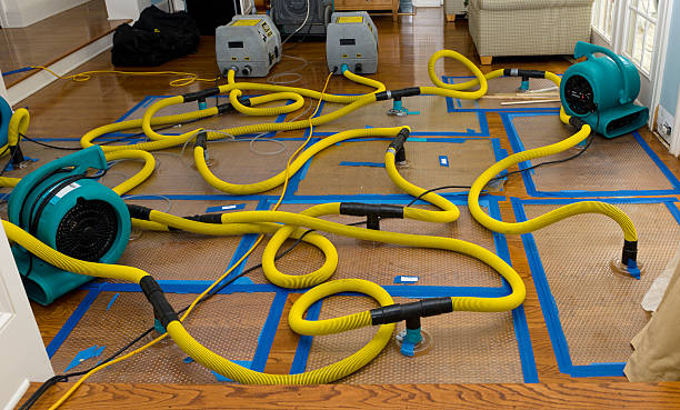 Professional Water Damage Restoration technician working in Monson, ME